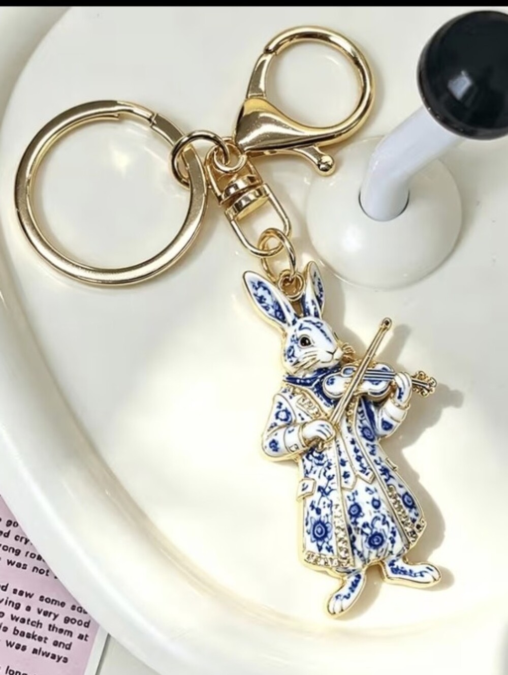 Bunny Rabbit Bag Charm/ Keychain NEW